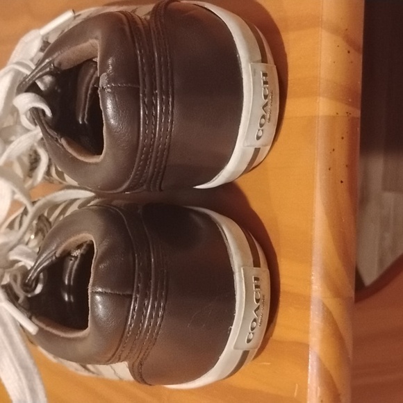 Coach Francesca Brown Monogram Shoes Size 7.5 - Picture 4 of 8